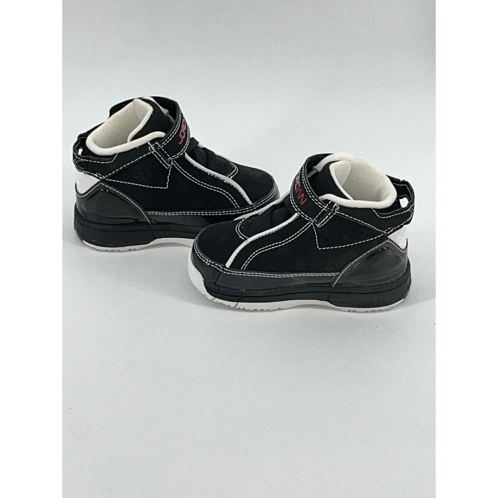 Open Box Jordan Flight Origin Sneakers Black HighTop Hook and Loop Toddler ‎ 6C